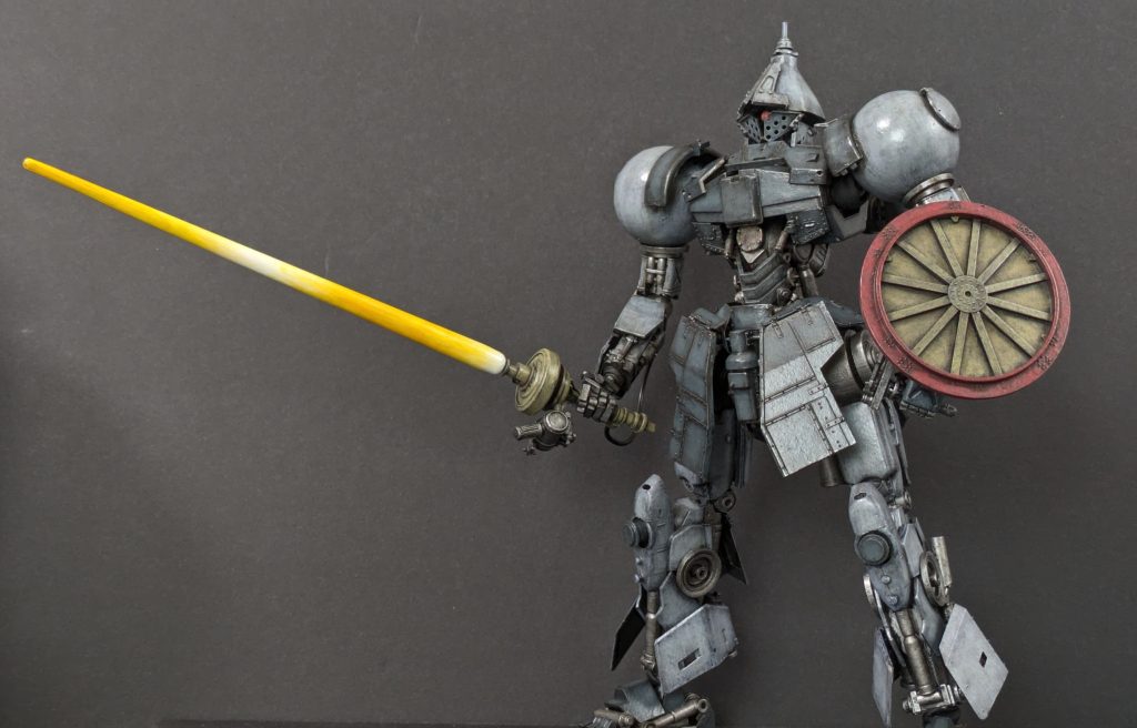 ビームサーベルのエフェクトは不要となった筆の柄を使って作成しました