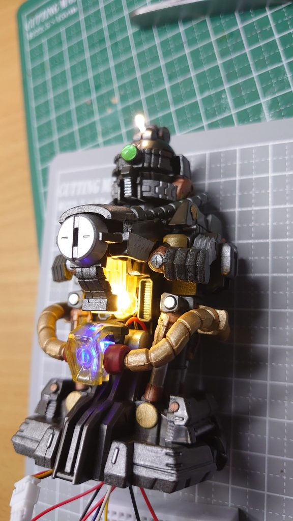 導通、動作チェック中。