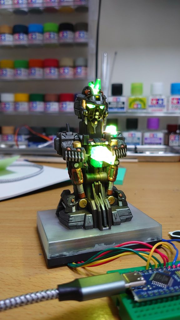 内部フレーム状態での導通・駆動チェックです。