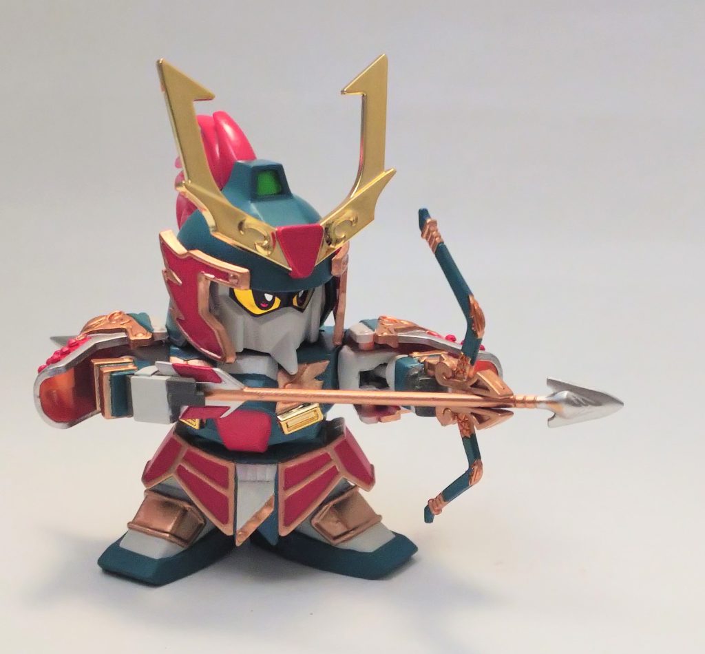 厳戒の弓、邪滅の矢を射る!スクラッチした手首の見せ場です。