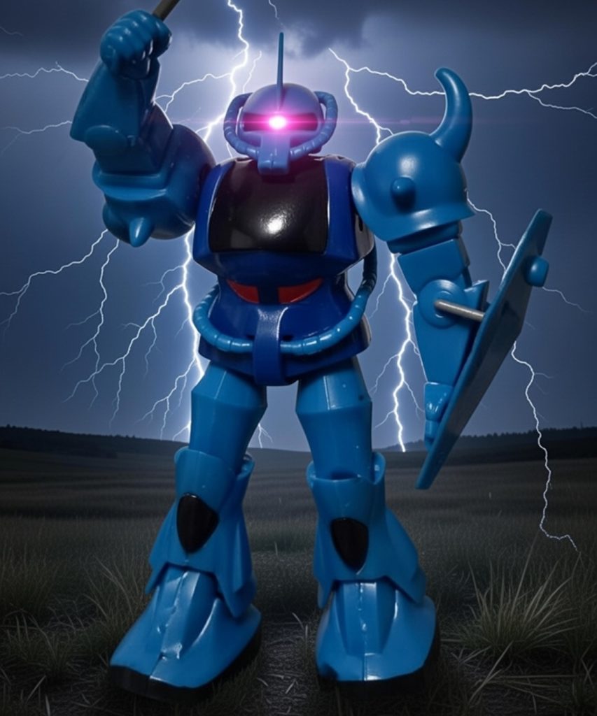 【デジラマ加工】過去作の旧キットジオンモビルスーツたち。