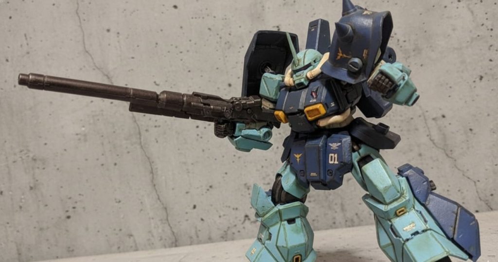 【武装④】狙撃用ビームランチャーハイザックカスタムの狙撃用装備であり、そのまま使用出来る。もちろんHGハイザックカスタム付属のビームランチャーも用意してます。