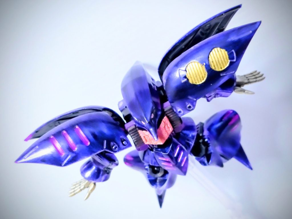 食玩キュベレイ　ネイルパウダー塗装（黒）