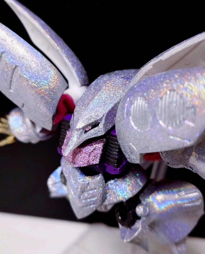 食玩キュベレイ　ネイルパウダー塗装（ホロ）