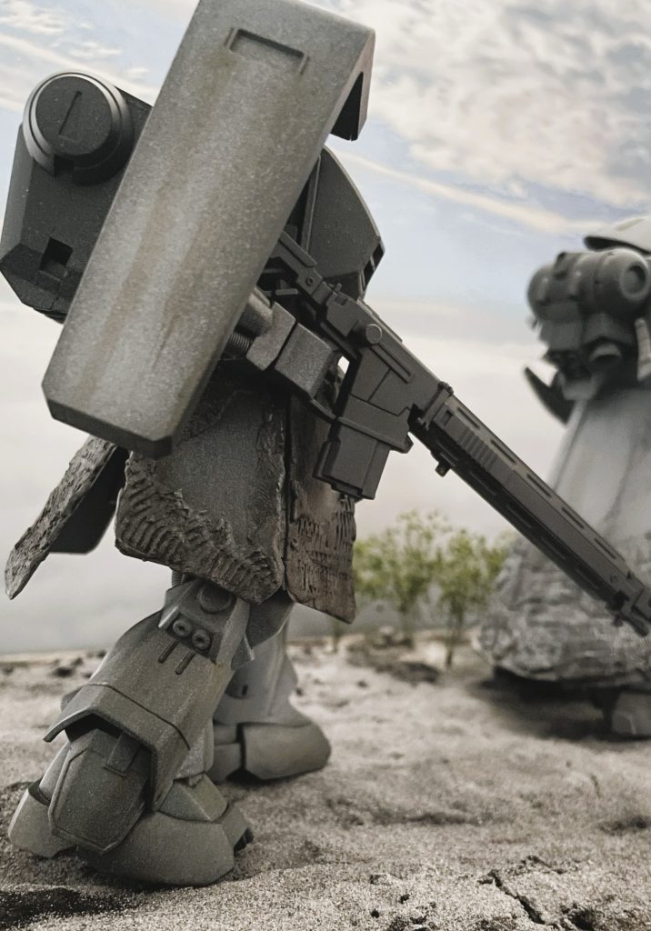 行軍する様子をイメージして。前方にマラサイを配置しました。