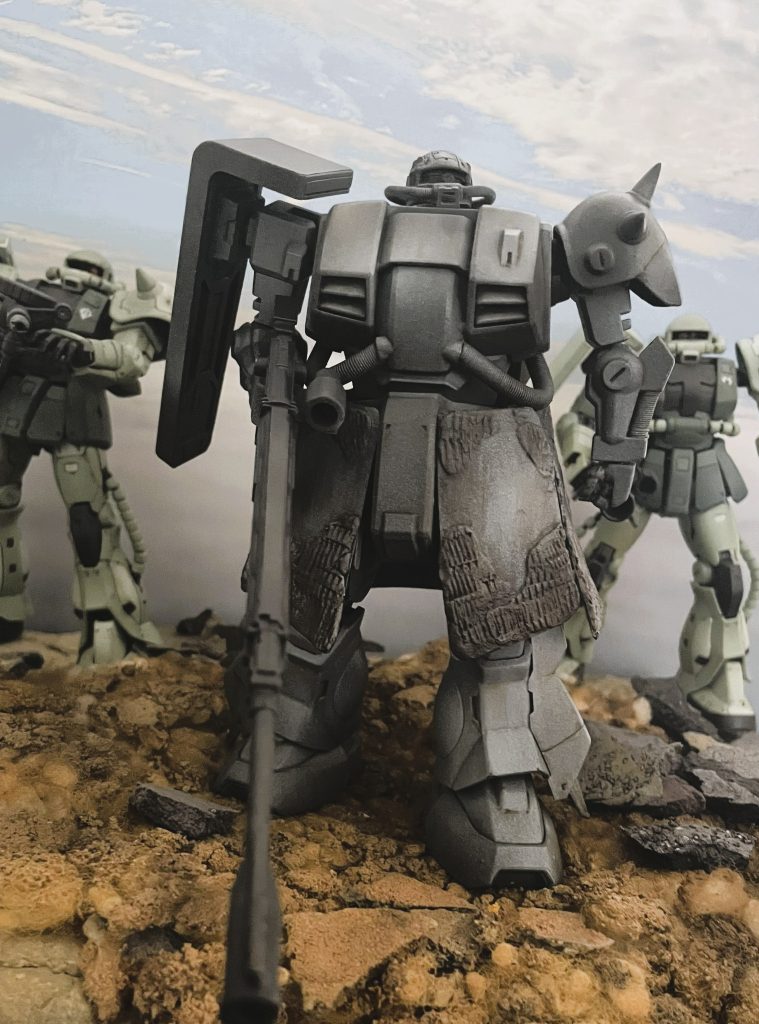 正面から。モノアイのイメージに少々こだわりました。