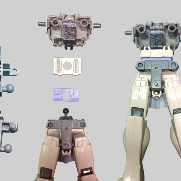 最近、歳のせい＆行き当たりばったり改造のため、やったこと忘れてしまう😓ので、今年はなるべく製作中を投稿しようと思います。2枚目バックパック：サバーニャの余剰パーツとDSO-BLKとプラ材腰のアーマー：フロント3mm、リア4mm延長、サイドはDSO-BLKで脚：キットのバーニアを追加、周辺をDSO-BLKとプラ材3枚目関節：DSO-BLKのボールジョイントを移植。このままでは曲がらないので、腰を2mm(紫のDSO-BLK）延長。首回りも少し削って顎を引けるようにしました。大物はこんなもので、後はスジボリとディテールアップします。HGUCコンプリートの46番はまだ投稿されていないようですが、私が完成する頃には埋まってますね🤔。（3枚目）