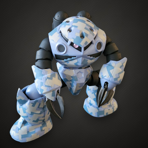 HGズゴックピクセル迷彩仕上げ