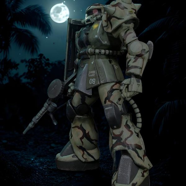 「密林が似合う迷彩ですね」とコメントを頂いたのでデジラマメーカーで合成してみました😁。迷彩柄ってこういう効果なんだって改めて思いました🤔、そして生成AIってスゲーって思いました😄。（5枚目）