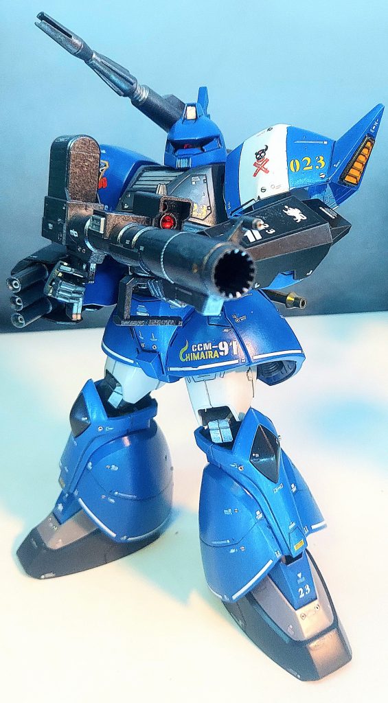 以前製作したジェラルド機と同じ感じ(@ ̄ρ ̄@)スコープカメラはジェラルド機では青でしたがクリストバル機は赤のHアイズ的なモノ(;°ロ°)