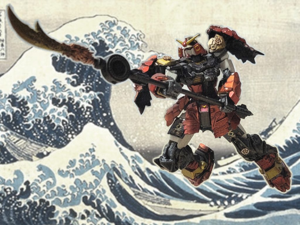 <<キット(Beyond-Global)備忘録>>色々なところが動くのが良い。足の爪先が稼働しないのが本当に残念。剣道や剣術(多分スポーツ全般)の動作をさせようとすると、爪先がきちんと地面に接地しないのは姿勢を作りにくい。体形が今までのガンダムとはかなり違うので、好みが分かれる。私は昔のガンダム体形が好きなので、大腿を短く見せ、脛を太くする改造を行った。関節の硬さ調整が必要。可動部分にすごく硬いところと緩いところが混在しており、なかなか調整が難しい。微調整が必要。拳の指が動かない。太刀や薙刀など、両手で持つ武器を持たせたときに、武器握り手しかないと大変苦しい。RGの様に指が動くやつがぜひ欲しい。