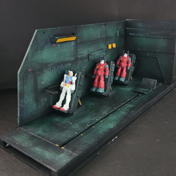 ノンスケール プラ板作製 ホワイトベース格納庫