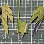 塗装中にパーツ紛失。こんな大きなパーツ失くすとは。。。　幸い平面的なパーツだった[…]