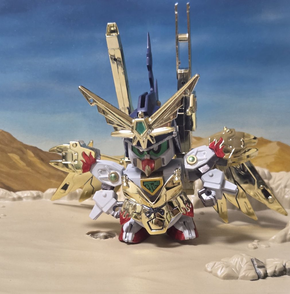 また、武零斗には武者飛駆鳥のメタルガルーダを装備できるギミックがあります。飛駆鳥大将軍のマスクもあるので、これで闘うシーンも見たかったですね。