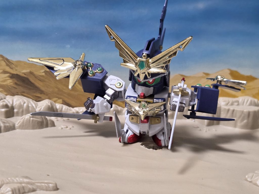 ハイパーモード｢明鏡の陣｣。主人公たちが軽装、通常、スーパーモードの三段変形なのに対し、武零斗のみ四段変形なのが一歩上の実力者ぽくて良いですね。