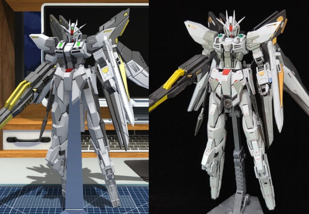 使用キット頭部：ナラティブガンダム胸部＋両腕部：スタービルドストライクガンダム脚部：ガンダムAGE2マグナムSVverバックパック：ストライクフリーダムガンダムシールド：フリーダムガンダム武器：ツインバスターライフル　　