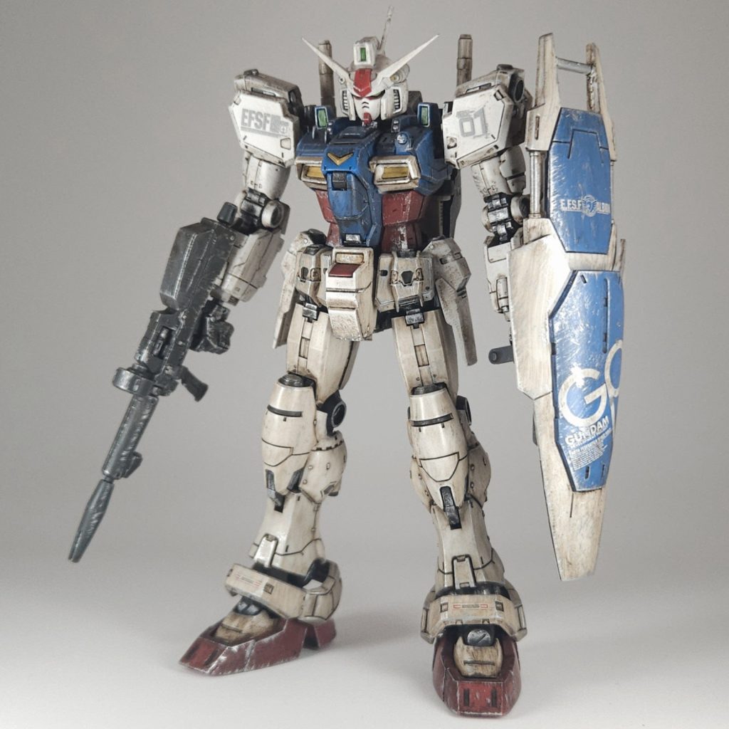 お気に入り機体の一つであるゼフィランサス君。ブンドドのために墨入れ+トップコートのみで仕上げる予定でしたが、せっかくならとウェザリングにも挑戦してみました。レインリリー(ゼフィランサスの英名)と銘打っています。