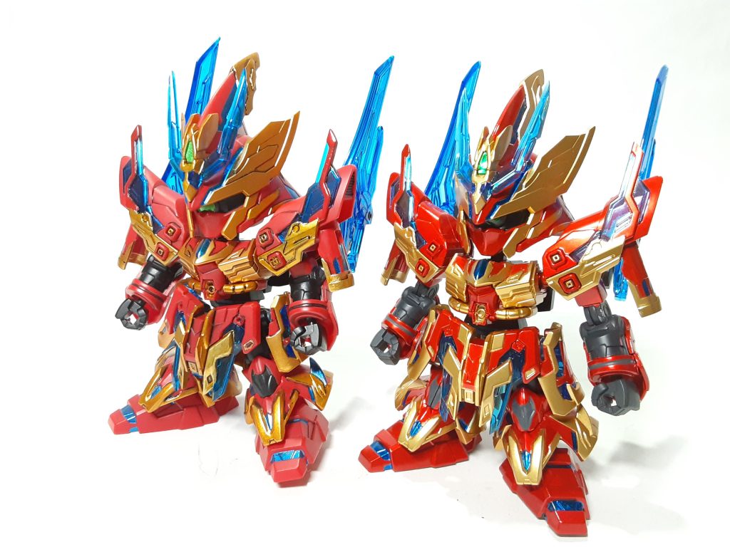 昔制作した張遼サザビーを並べて端から見て多少なりとも上達してるように見えてたら幸いです