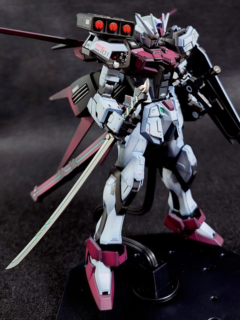 エールストライクガンダム改　HG　全塗装–5枚目/制作者：wat798