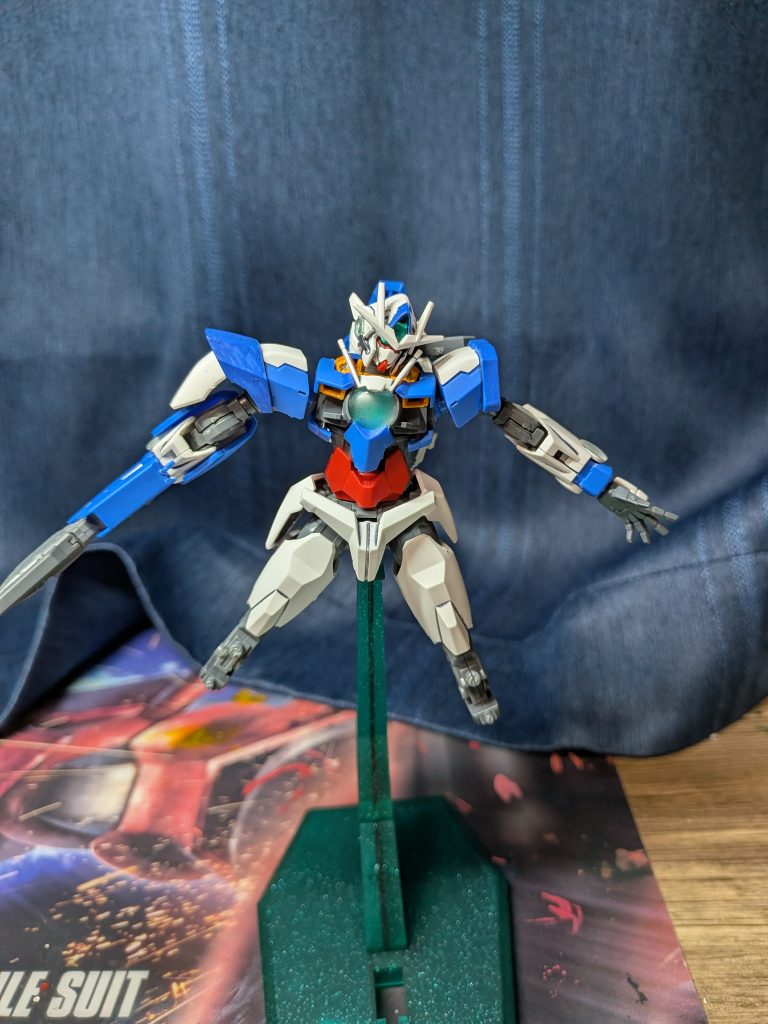 そして、クアンタ厶バーストっぽくできます！プレバンでいいからクアンタ厶バースト再現パーツ出て欲しい。では次いつ投稿するかわかりません。それではまた！