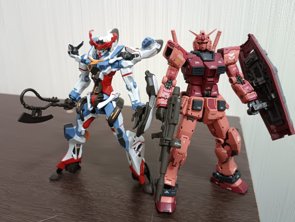 いくよ!シュウジ!!やはり大河原ガンダムが好きですが、時代の流れ。色々なガンダムを受け入れたいと思います。