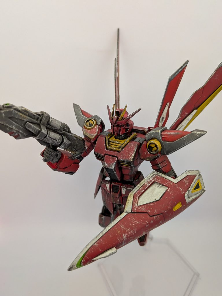 ほぼやってないパーツ処理を誤魔化すためのウェザリング仕上げです。