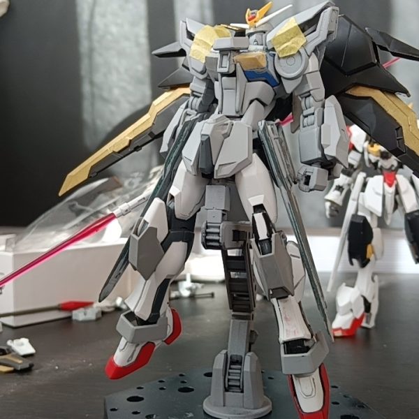 カミキバーニングのバックパックをベースにパワーアップ風のストライカーパックをイメージしました！バックパックのデザイン考えるの大変だった…。（4枚目）