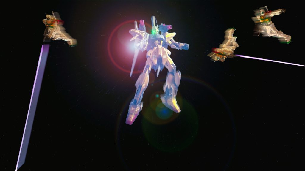 量産型百式改 戦闘お付きのジムⅡ達と