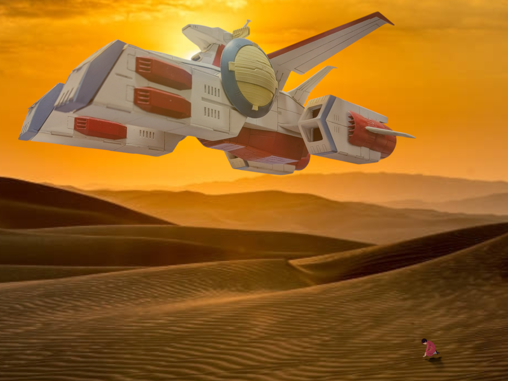 つい先日、「描く人、安彦良和」展に行き、安彦先生の原画を拝見して、どうしてもやりたくなったシーン。…遠く及びませんが…