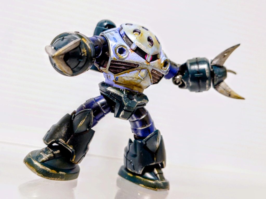 小さいとウェザリングもしやすいかなぁと思ったんですが、しやすさとしにくさ半々って感じですね。