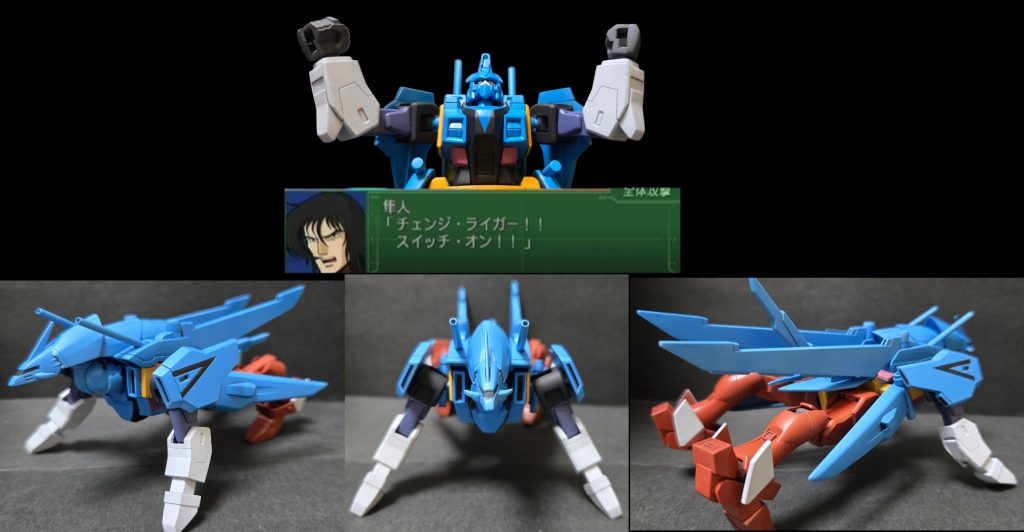 【MA形態変形】変形自体は既存そのまま(何故かこの形態を見てライガーに改造したいと思いました)