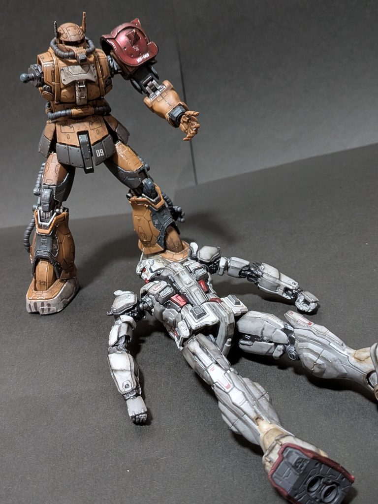 武装と手を差し伸べるとこは違いますがそれっぽく最後のシーンっぽく再現