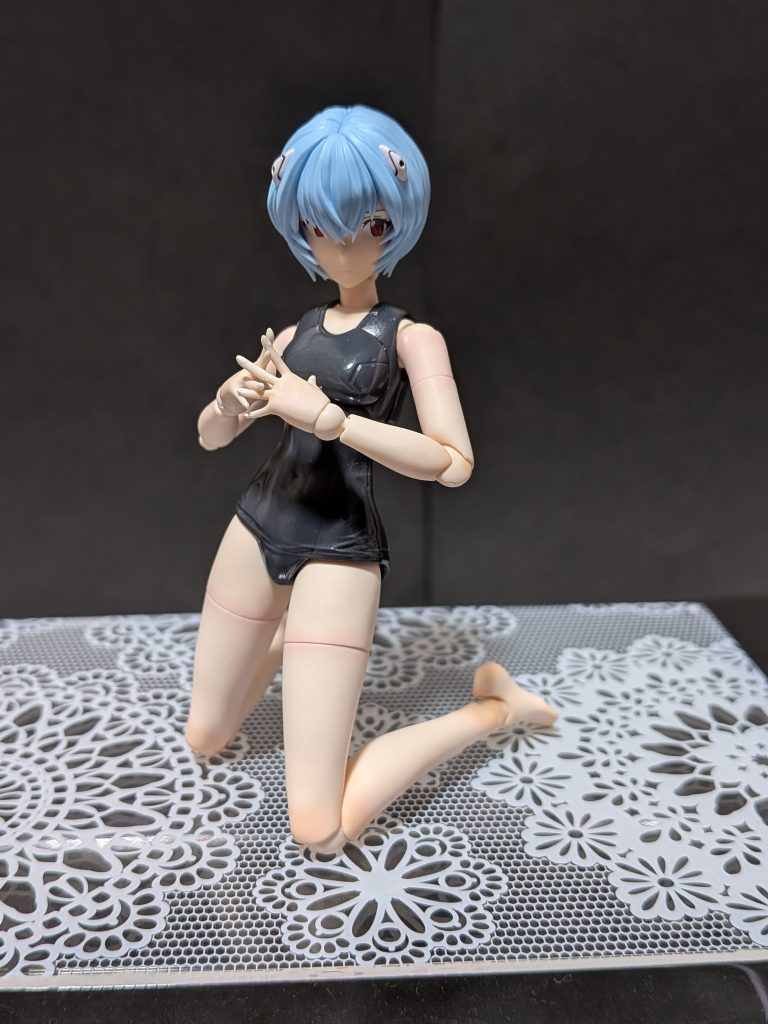 番外編大晦日に投稿したルナマリア水着ver.のスク水ボディパーツを流用して綾波レイスク水ver.完成しました。