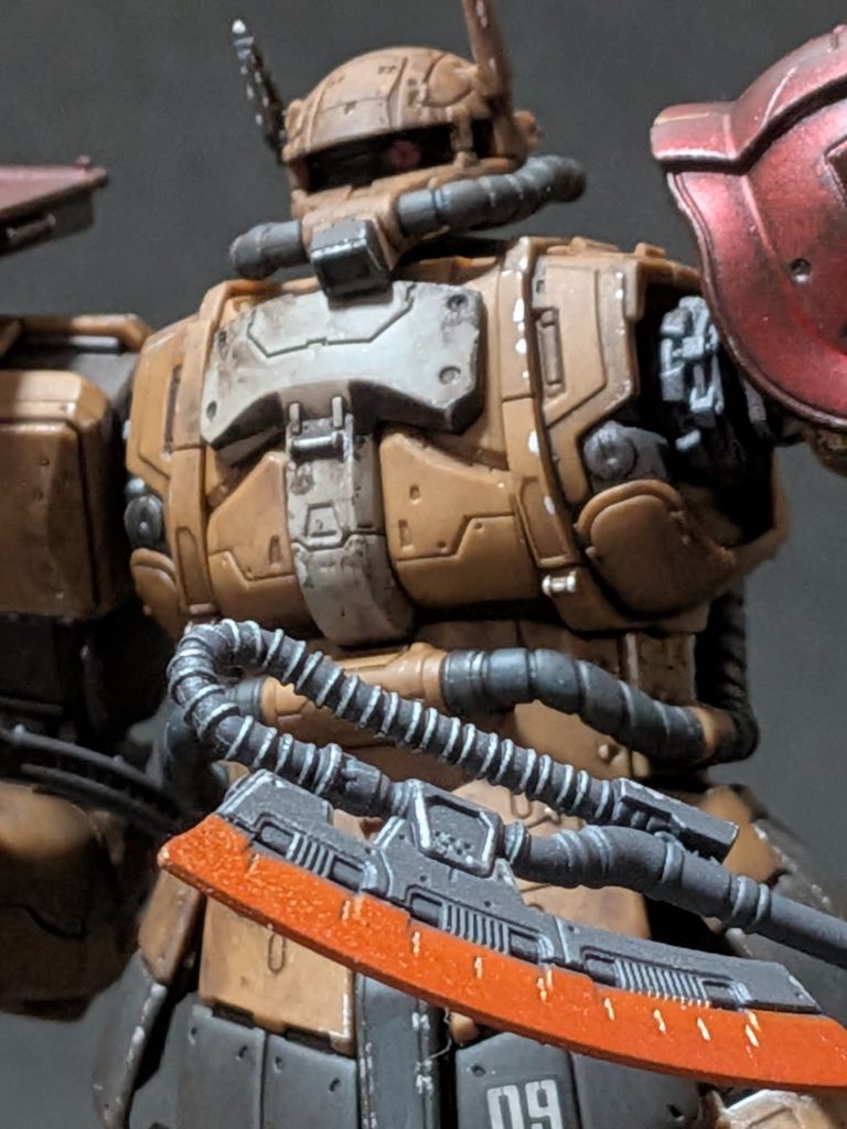 以上でザクIIソラリ機でした。次回作るガンプラはまだ決めていませんが決まり次第またパーツ全切りした状態で製作途中で載せます。美少女プラモはコトブキヤのアルカナディアから発売している蛇女ことメルティーナを作ろうかなと思います。