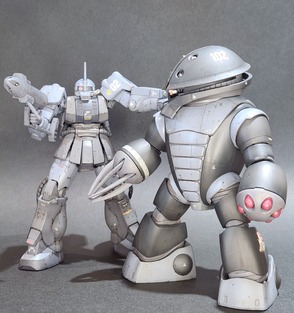 ジャブロー侵攻部隊として以外に、ザクマリナーと合わせて残党軍としても妄想出来ます。階級章は軍曹にしています。