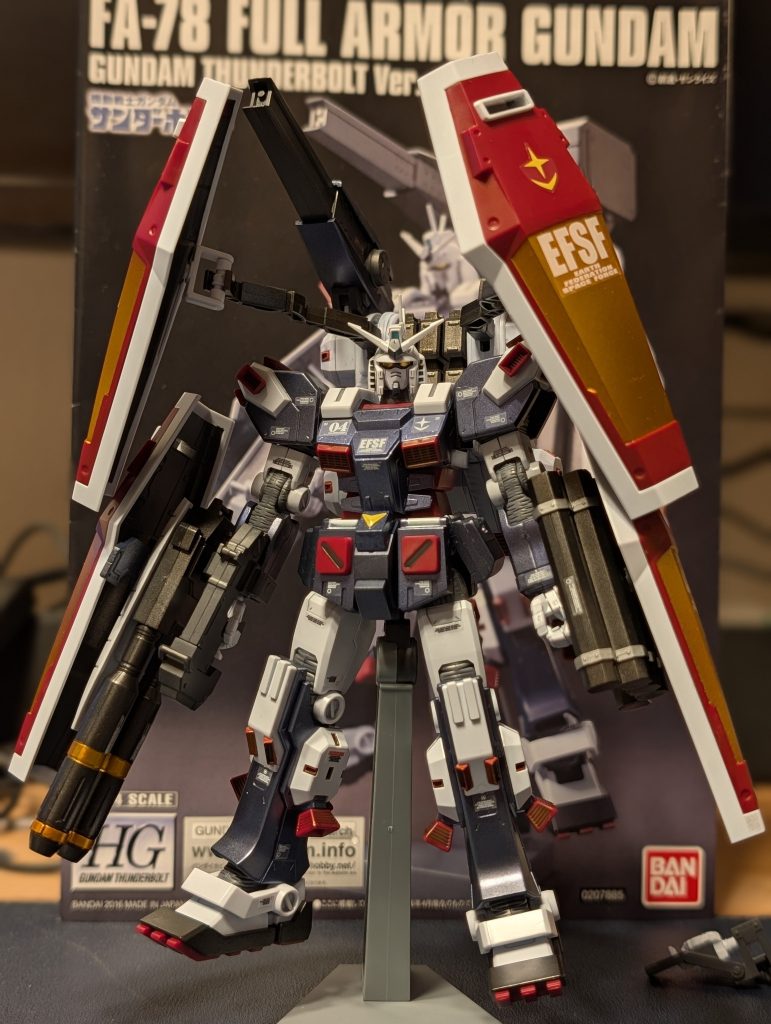 HGだけどMG Ver.Kaのパケ絵風に。