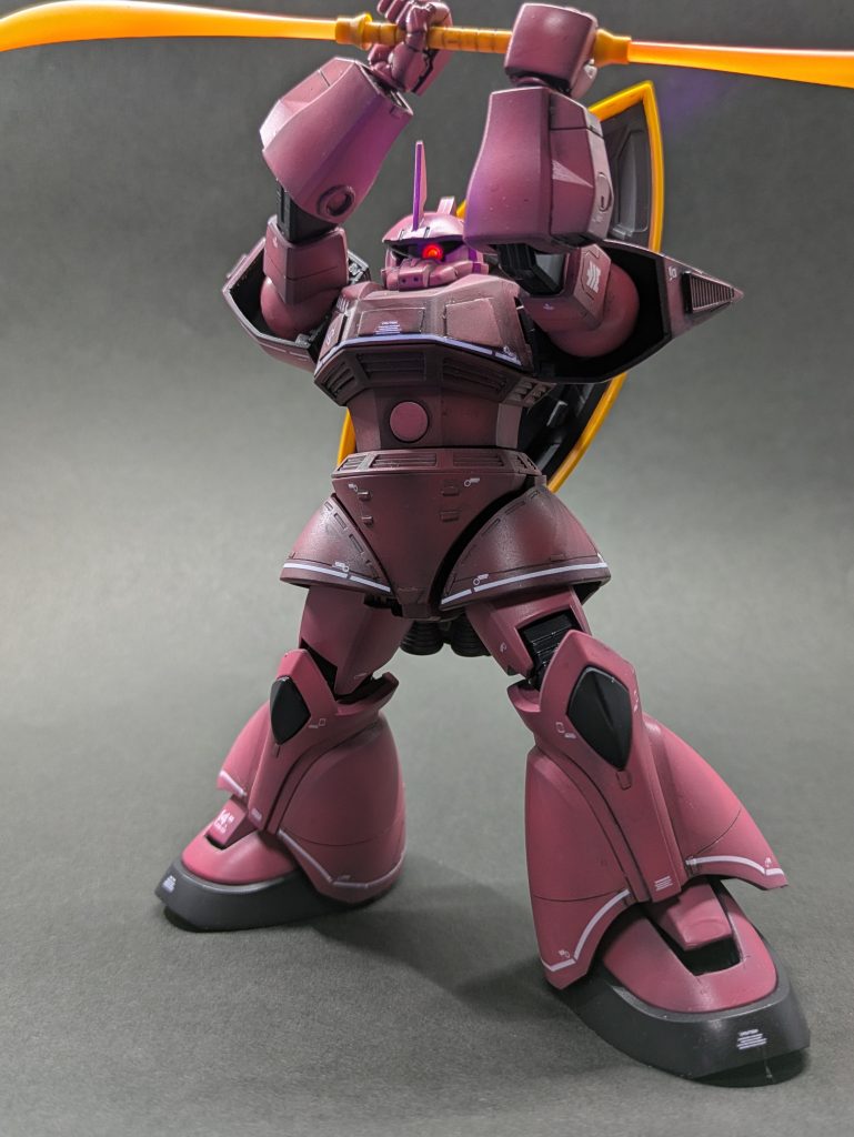 ポージング中にスミ入れした部分が割れました😢