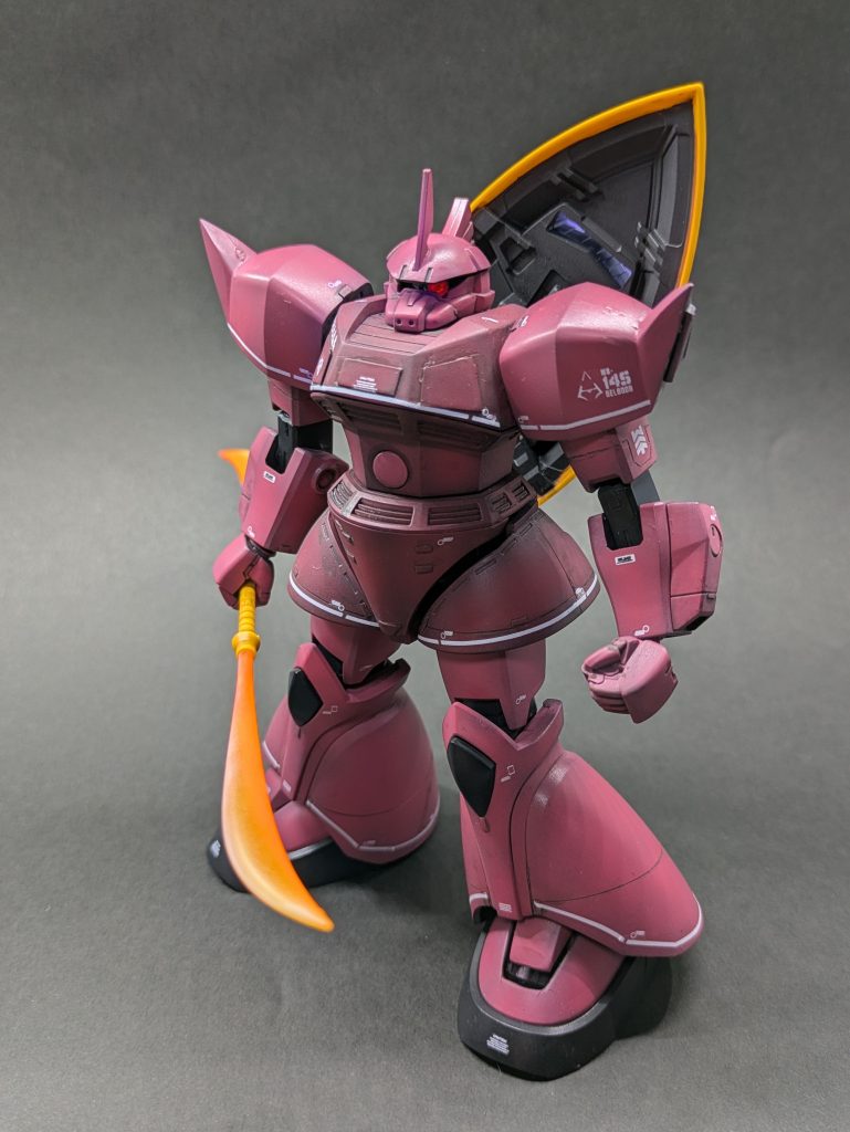 ビームナギナタの刃が発光している様を表現するためにグラデーション塗装したけど、いまいちでした😣