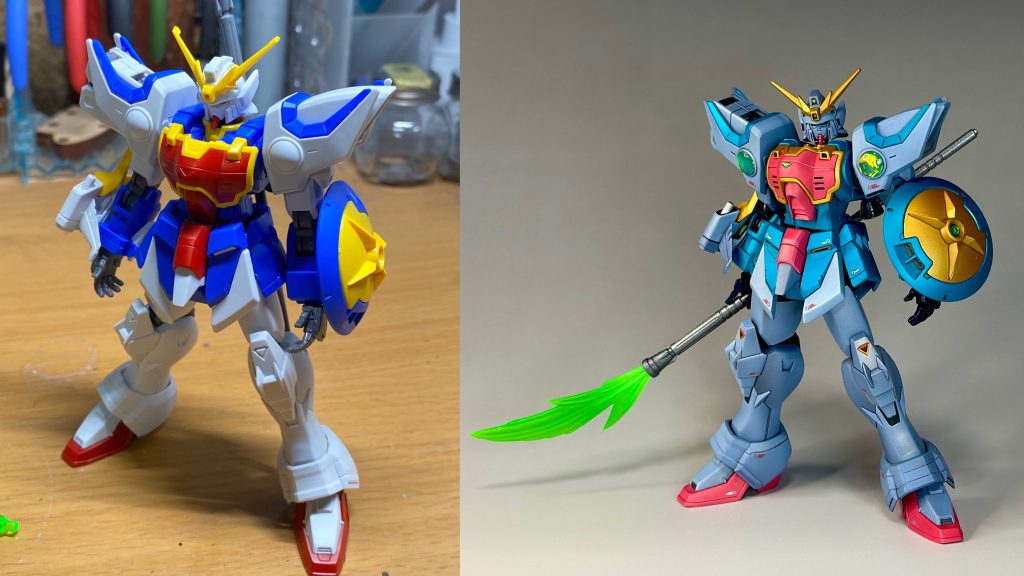 微改修、色変え仕上げになります。以下、改修点。・足を少し延長（過去のHJ誌の作例を参考に関節部を延長）・肩のセンサーをUVレジンに置き換え・各種エッジをシャープ化その他、基本的な表面処理等の基本工作。