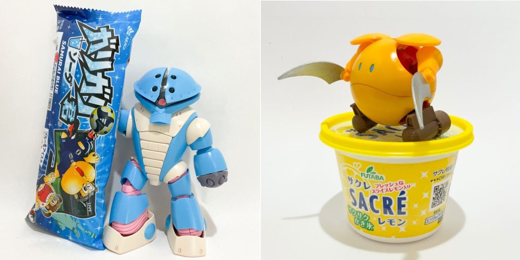 【番外編】　季節にちなんだものとして、夏にはこんなものもつぶやきに投稿していました。「ガリッガイ君」と「サクレロハロ」です。