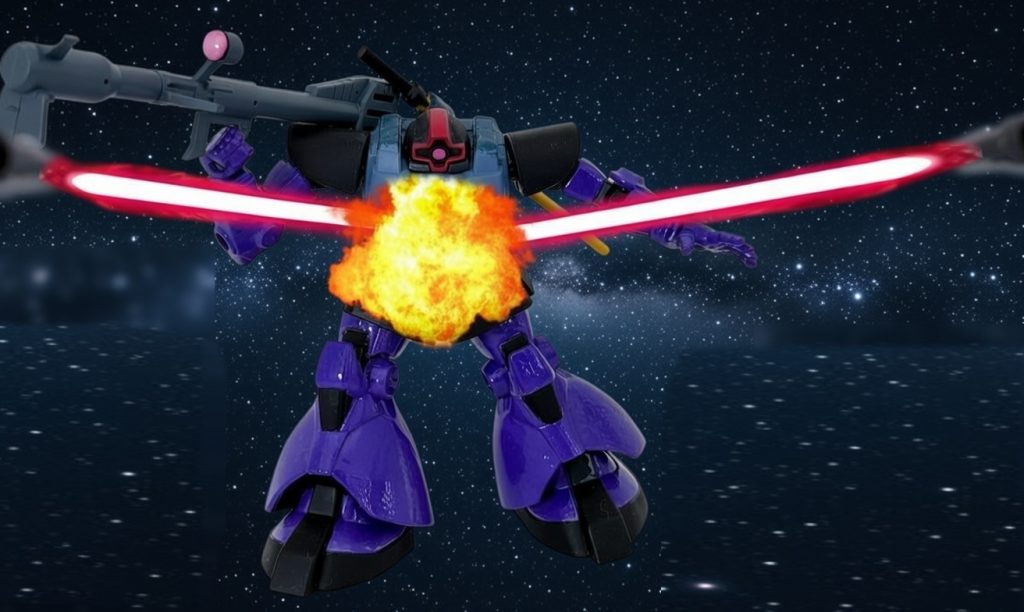 なおミゲルは本編と異なり、リックドムに乗ってジフレドを急襲するが、あっさりとビットの餌食となり撃破された。