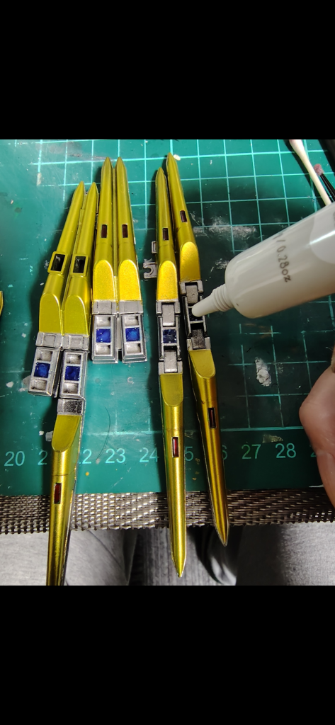 ジェルを流しこむ