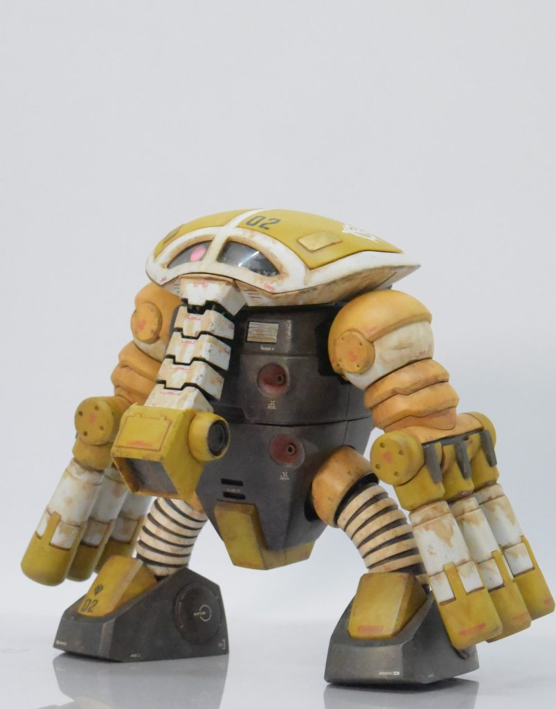 全体図。合わせ目消しやゲート処理など基本工作、部分塗装、デカール、ウェザリング、つや消しトップコートで完成です。