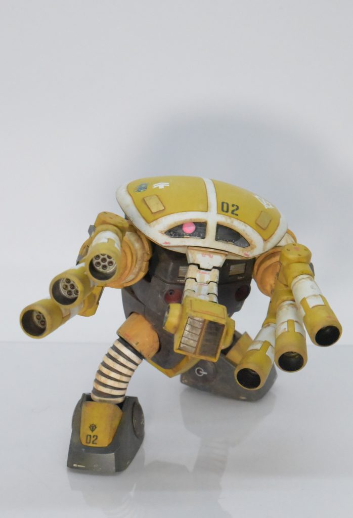 アクションポーズ。なんか強そうですよね！　ガンダムUCでは旧式のくせに頑張っていました。