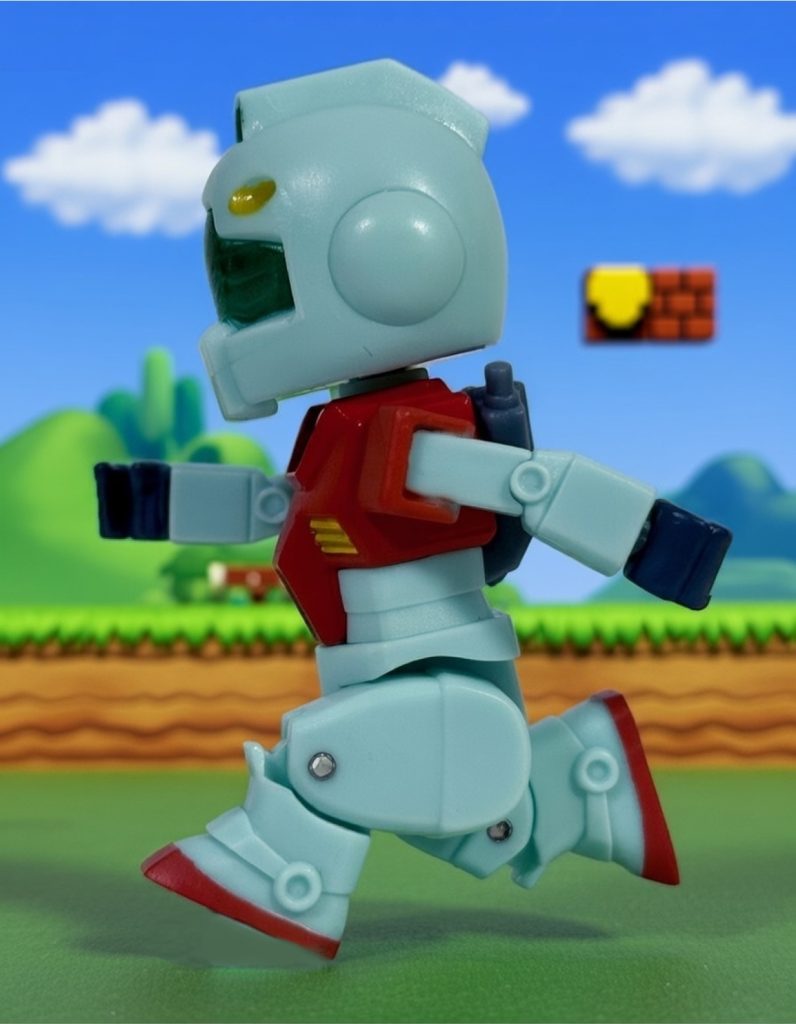 上の写真をデジラマ加工してマリオ風にできる(zaku-kao6)