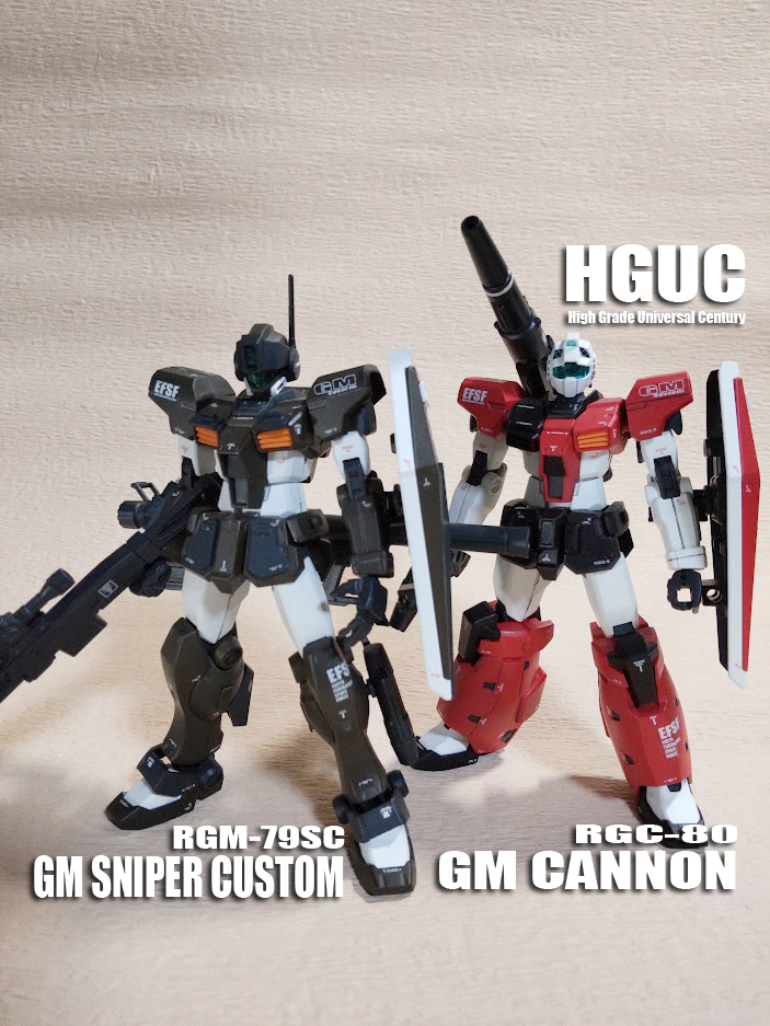 HGUC GM CANNON+SNIPER