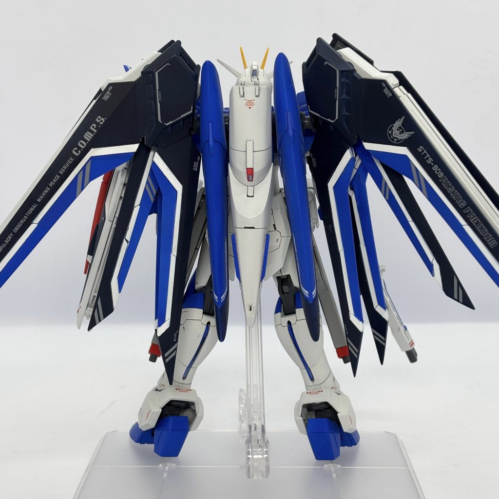 背面から。ちなみににウイングの白は付属シールではなくマスキングによる塗り分けです。（苦行でした。）