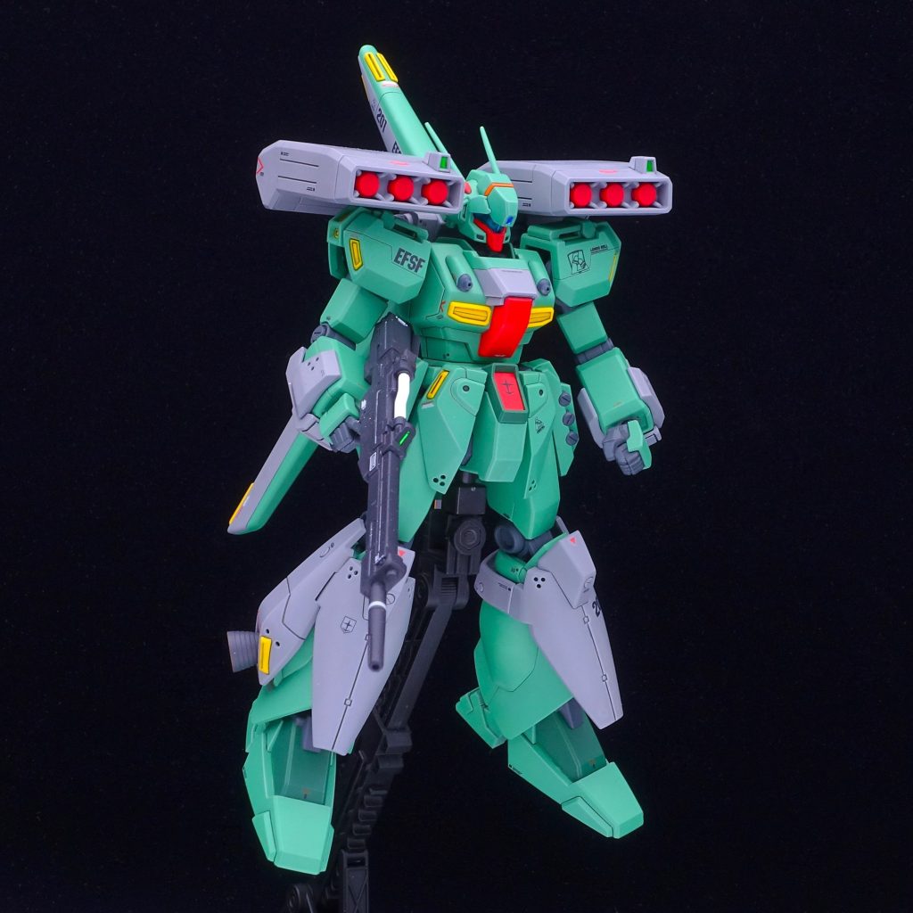 ミサイルポッドver.ミサイルポッドが肩に直付けなのが好きじゃなかったのでバックパックに付けられるようにしてあります