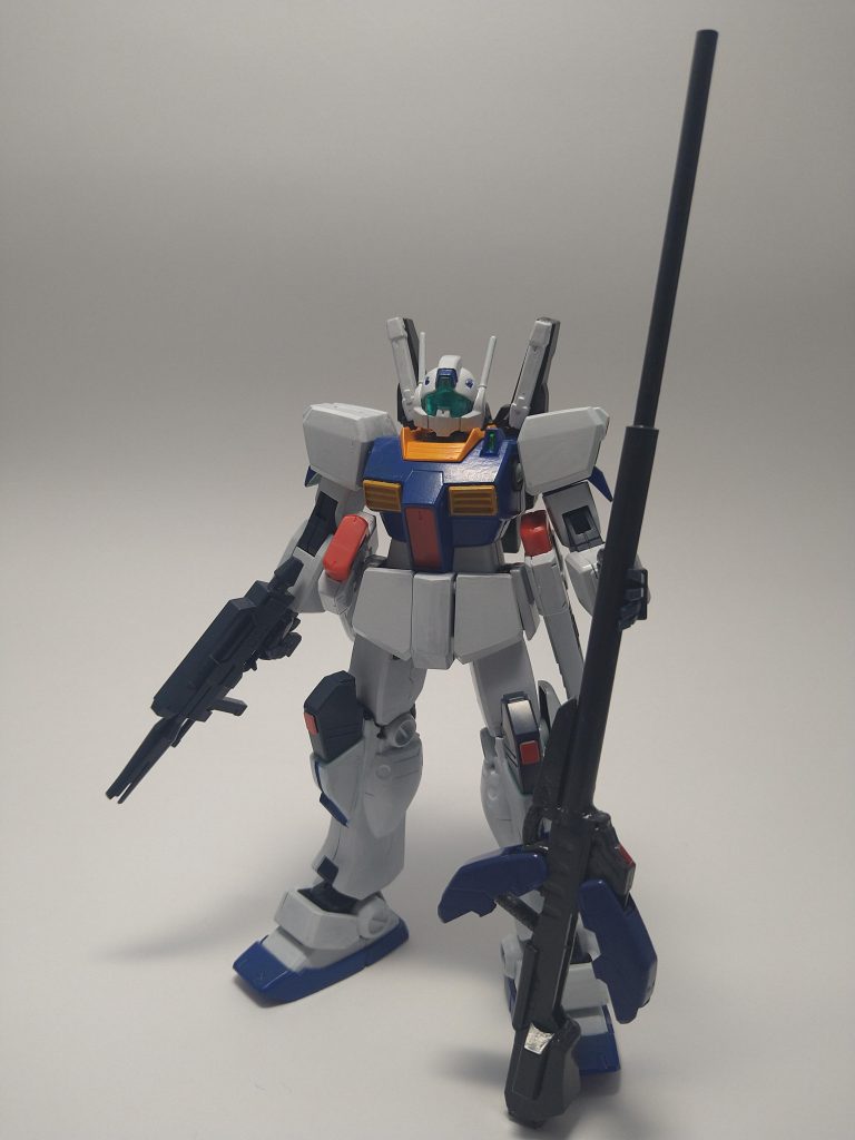 ライフルはSDのパーツとジャンパーツを合わせて作りました。