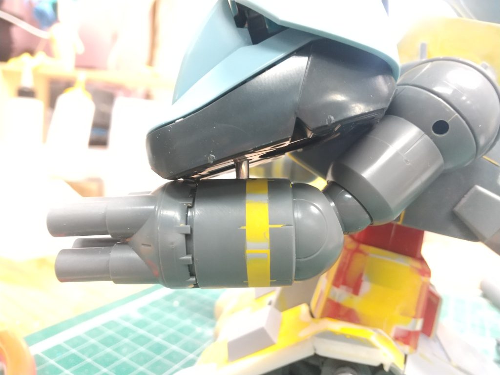 接続ポイント３、こちらもアルミ棒で接続